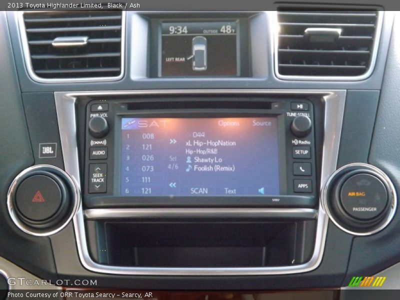 Black / Ash 2013 Toyota Highlander Limited