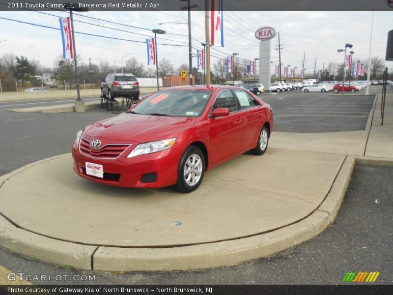 Barcelona Red Metallic / Ash 2011 Toyota Camry LE