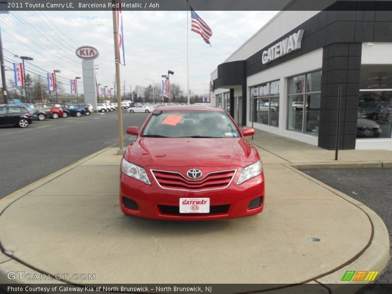 Barcelona Red Metallic / Ash 2011 Toyota Camry LE
