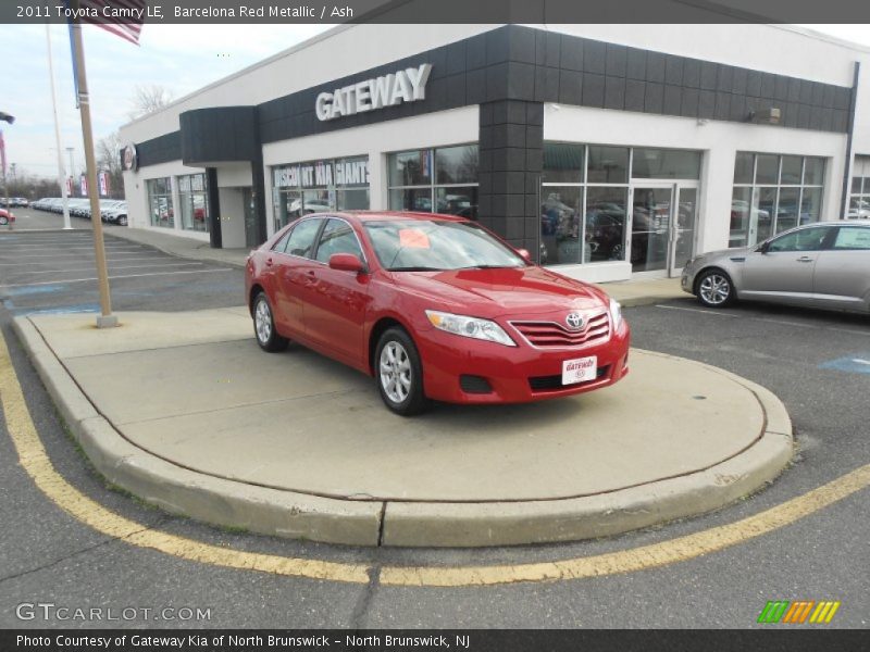 Barcelona Red Metallic / Ash 2011 Toyota Camry LE