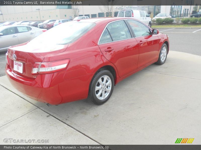 Barcelona Red Metallic / Ash 2011 Toyota Camry LE
