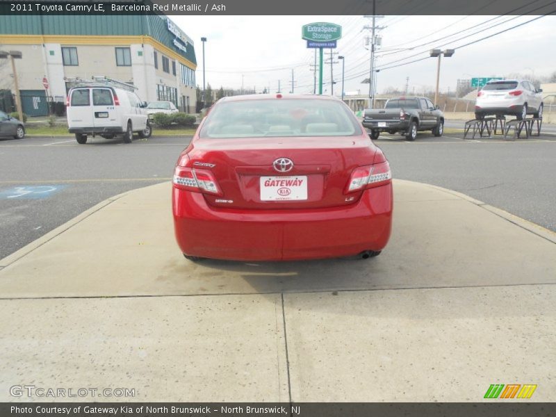Barcelona Red Metallic / Ash 2011 Toyota Camry LE