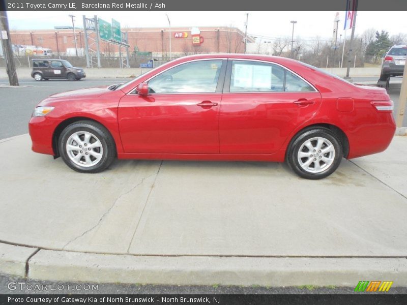 Barcelona Red Metallic / Ash 2011 Toyota Camry LE