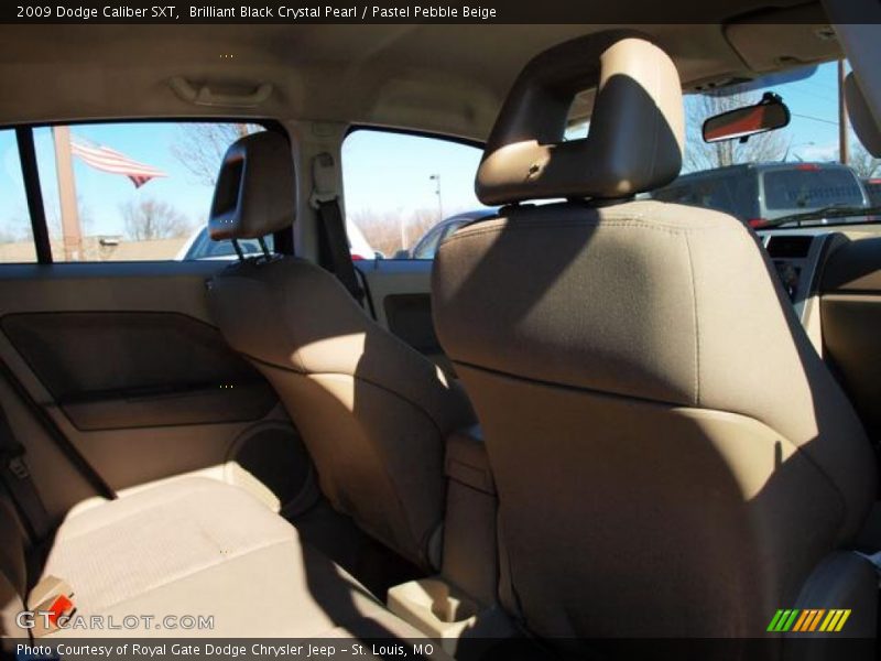 Brilliant Black Crystal Pearl / Pastel Pebble Beige 2009 Dodge Caliber SXT