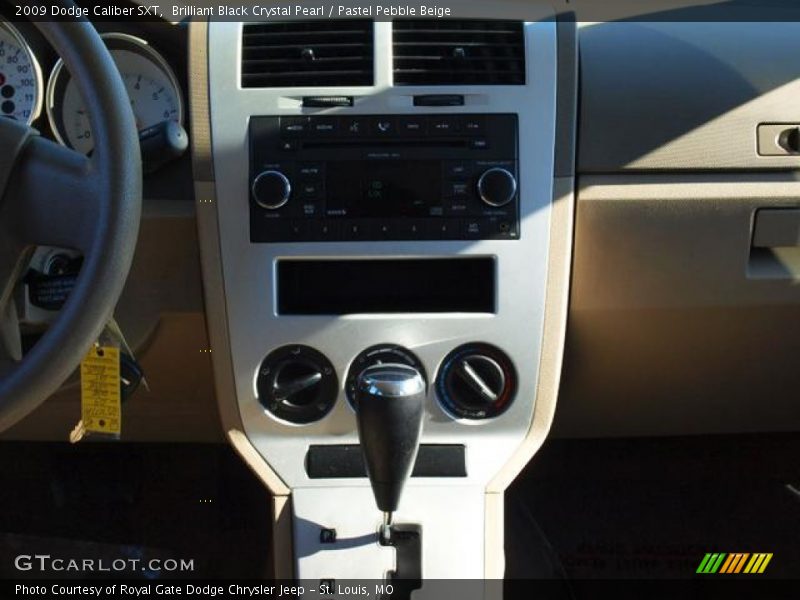 Brilliant Black Crystal Pearl / Pastel Pebble Beige 2009 Dodge Caliber SXT