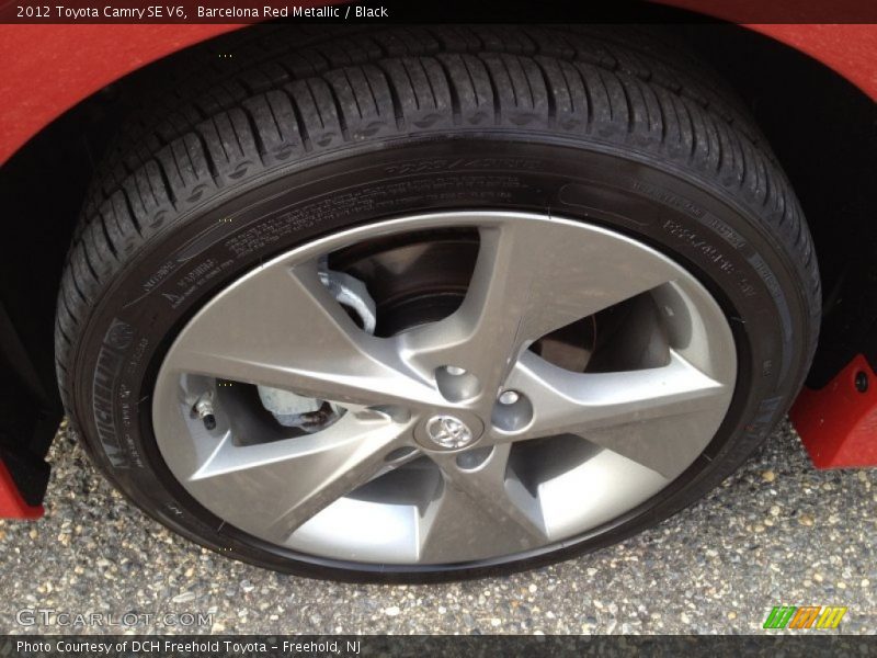 Barcelona Red Metallic / Black 2012 Toyota Camry SE V6