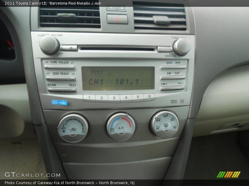 Barcelona Red Metallic / Ash 2011 Toyota Camry LE