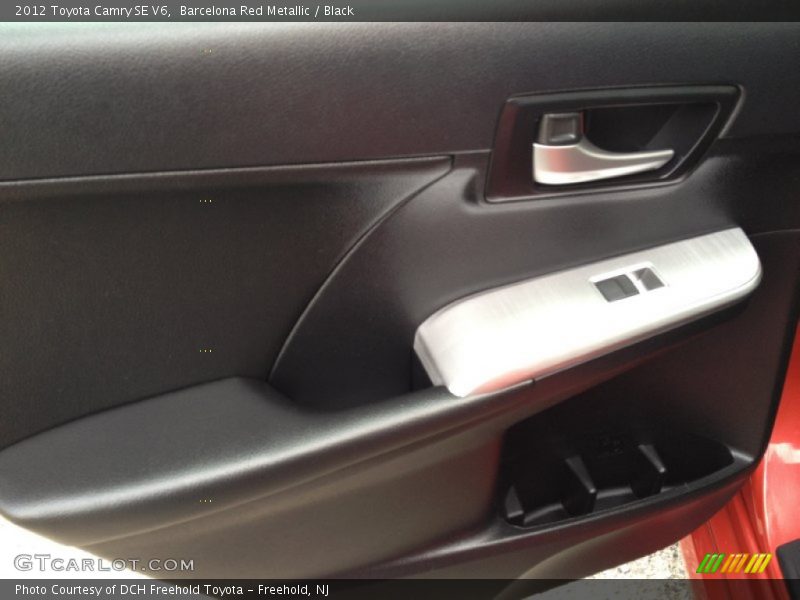 Barcelona Red Metallic / Black 2012 Toyota Camry SE V6