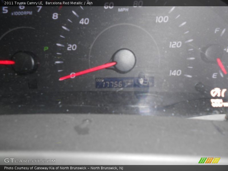 Barcelona Red Metallic / Ash 2011 Toyota Camry LE