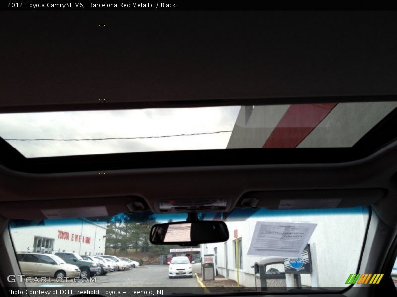 Barcelona Red Metallic / Black 2012 Toyota Camry SE V6