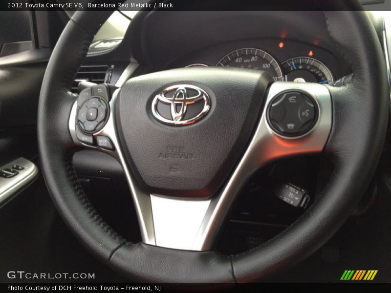 Barcelona Red Metallic / Black 2012 Toyota Camry SE V6