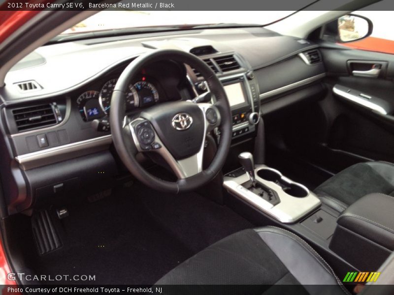 Barcelona Red Metallic / Black 2012 Toyota Camry SE V6
