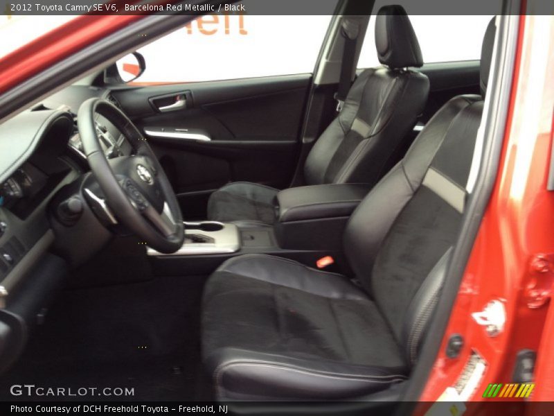 Barcelona Red Metallic / Black 2012 Toyota Camry SE V6