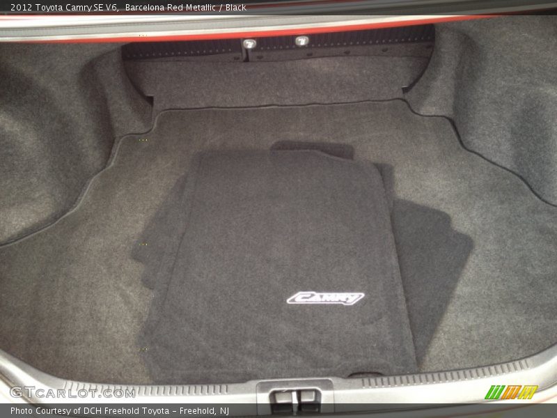 Barcelona Red Metallic / Black 2012 Toyota Camry SE V6