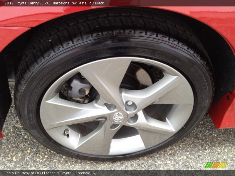 Barcelona Red Metallic / Black 2012 Toyota Camry SE V6