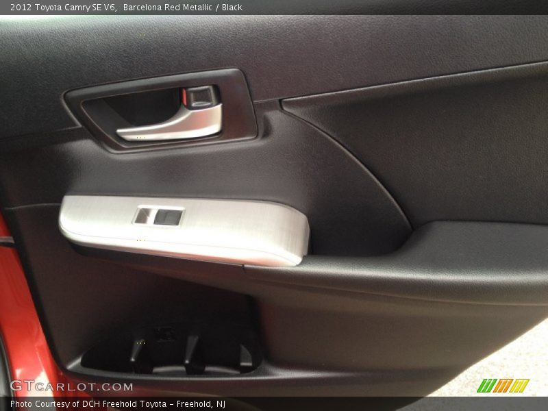 Barcelona Red Metallic / Black 2012 Toyota Camry SE V6