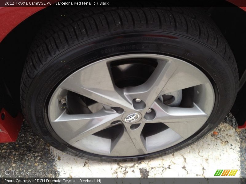 Barcelona Red Metallic / Black 2012 Toyota Camry SE V6