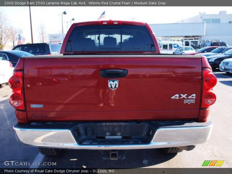 Inferno Red Crystal Pearl / Medium Slate Gray 2009 Dodge Ram 2500 Laramie Mega Cab 4x4