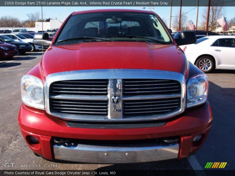 Inferno Red Crystal Pearl / Medium Slate Gray 2009 Dodge Ram 2500 Laramie Mega Cab 4x4