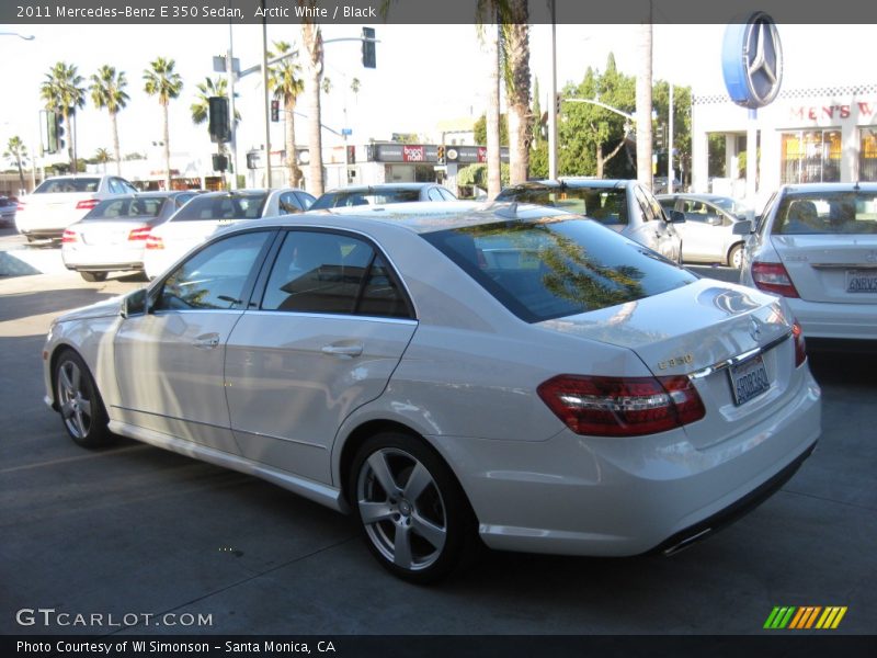 Arctic White / Black 2011 Mercedes-Benz E 350 Sedan