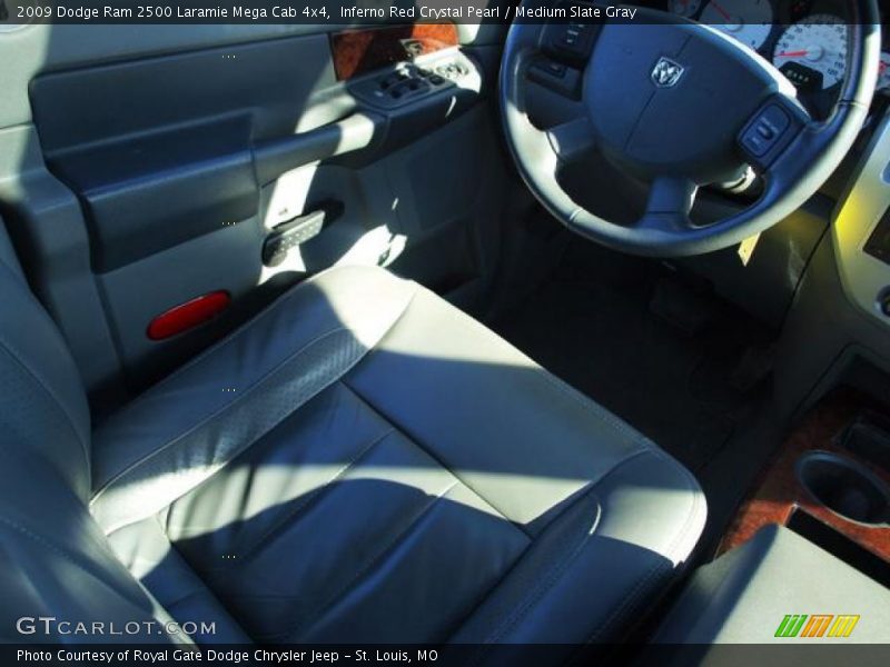 Inferno Red Crystal Pearl / Medium Slate Gray 2009 Dodge Ram 2500 Laramie Mega Cab 4x4