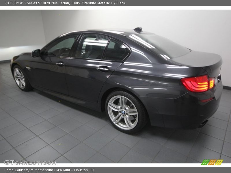 Dark Graphite Metallic II / Black 2012 BMW 5 Series 550i xDrive Sedan