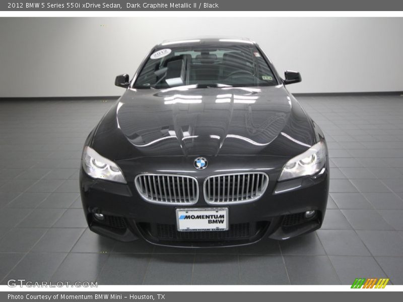 Dark Graphite Metallic II / Black 2012 BMW 5 Series 550i xDrive Sedan