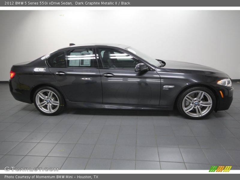 Dark Graphite Metallic II / Black 2012 BMW 5 Series 550i xDrive Sedan