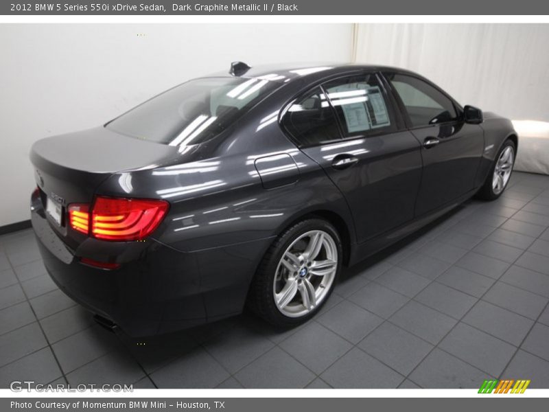 Dark Graphite Metallic II / Black 2012 BMW 5 Series 550i xDrive Sedan