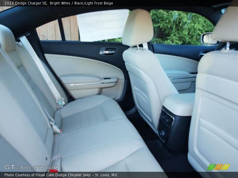 Bright White / Black/Light Frost Beige 2013 Dodge Charger SE