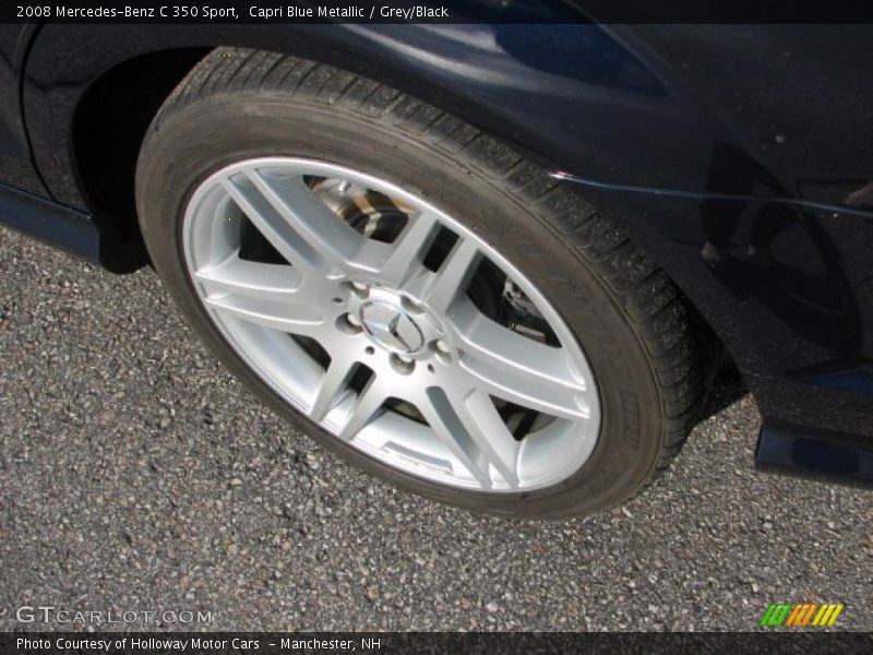 Capri Blue Metallic / Grey/Black 2008 Mercedes-Benz C 350 Sport
