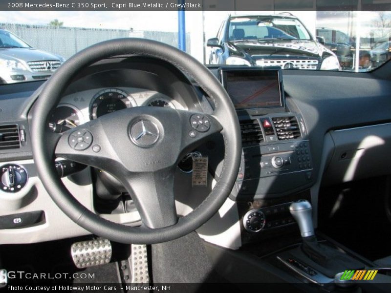 Capri Blue Metallic / Grey/Black 2008 Mercedes-Benz C 350 Sport