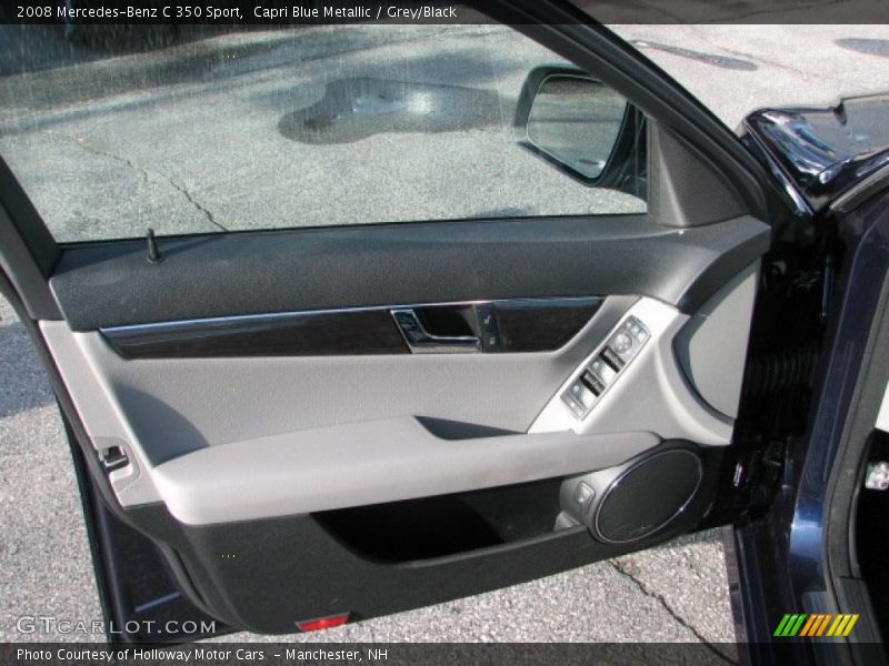 Capri Blue Metallic / Grey/Black 2008 Mercedes-Benz C 350 Sport