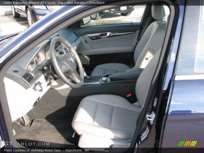 Capri Blue Metallic / Grey/Black 2008 Mercedes-Benz C 350 Sport