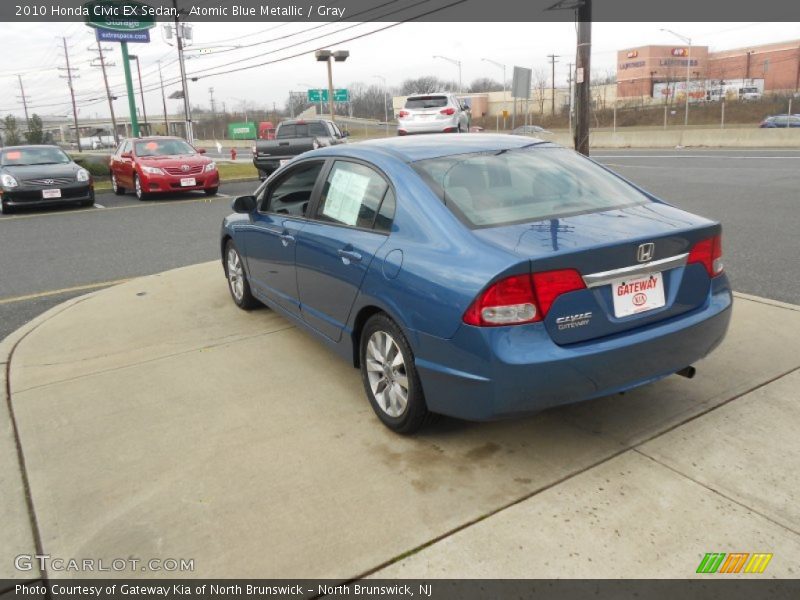 Atomic Blue Metallic / Gray 2010 Honda Civic EX Sedan