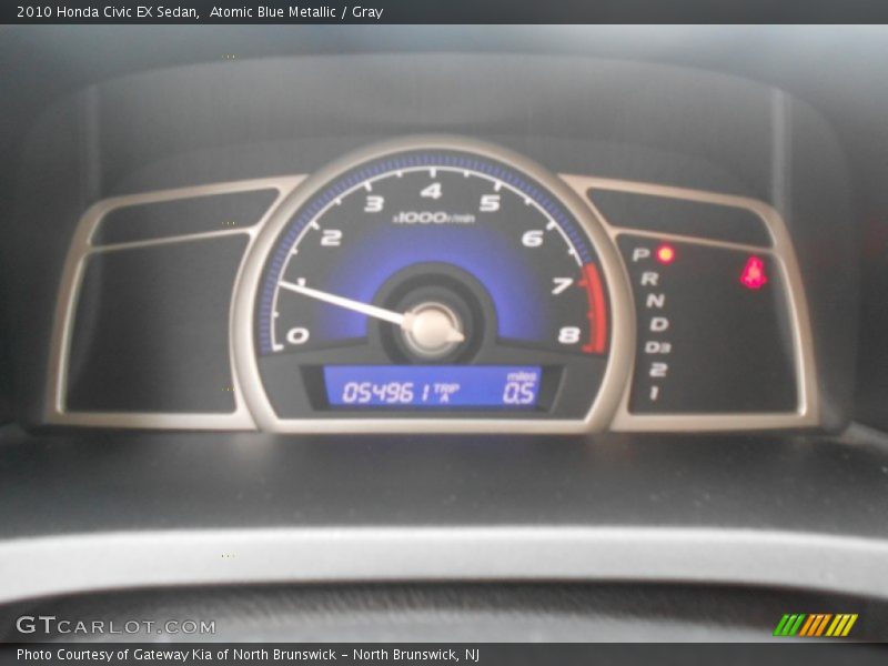 Atomic Blue Metallic / Gray 2010 Honda Civic EX Sedan