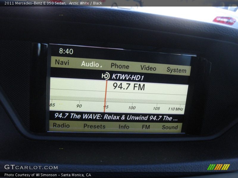 Arctic White / Black 2011 Mercedes-Benz E 350 Sedan