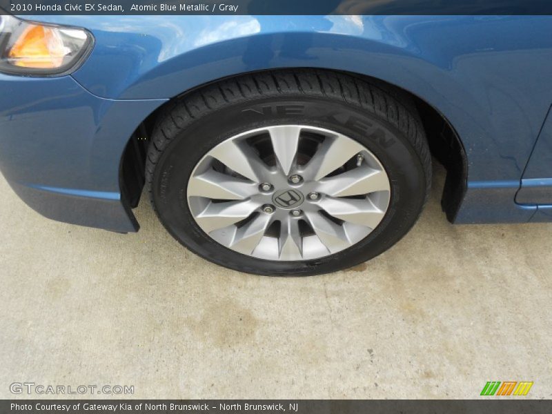 Atomic Blue Metallic / Gray 2010 Honda Civic EX Sedan