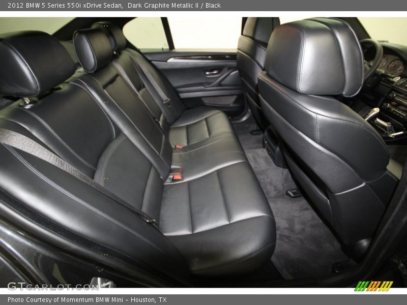 Rear Seat of 2012 5 Series 550i xDrive Sedan