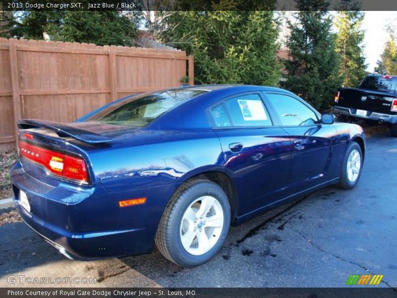 Jazz Blue / Black 2013 Dodge Charger SXT