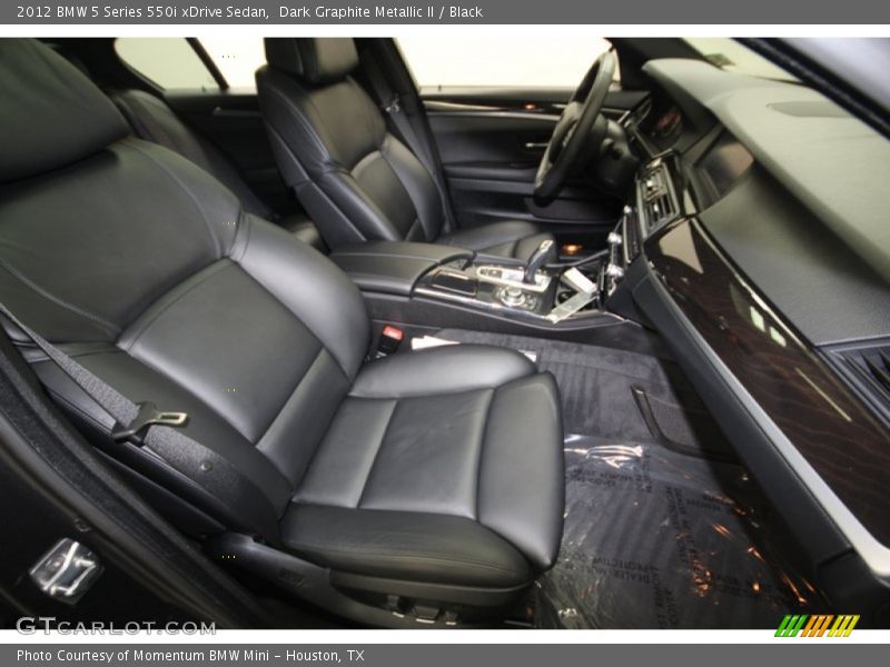 Dark Graphite Metallic II / Black 2012 BMW 5 Series 550i xDrive Sedan