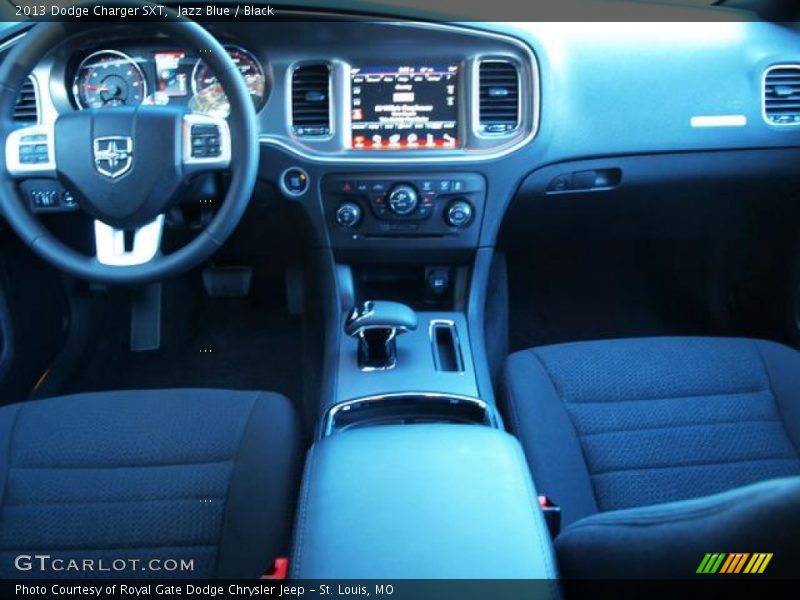 Jazz Blue / Black 2013 Dodge Charger SXT