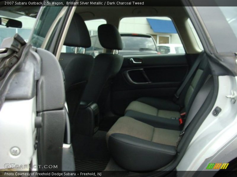 Brilliant Silver Metallic / Dark Charcoal Tweed 2007 Subaru Outback 2.5i Wagon