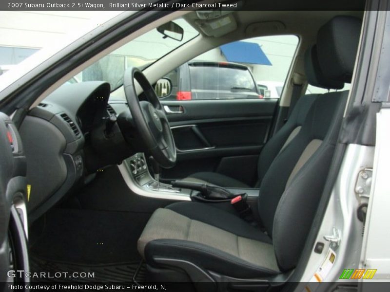 Brilliant Silver Metallic / Dark Charcoal Tweed 2007 Subaru Outback 2.5i Wagon