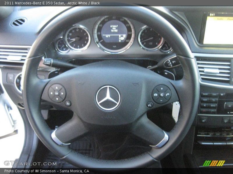 Arctic White / Black 2011 Mercedes-Benz E 350 Sedan