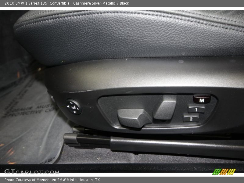 Cashmere Silver Metallic / Black 2010 BMW 1 Series 135i Convertible