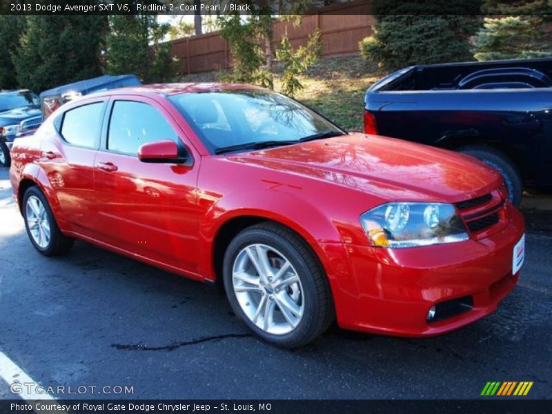 Redline 2-Coat Pearl / Black 2013 Dodge Avenger SXT V6