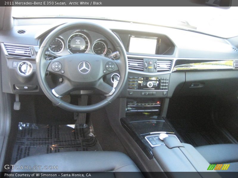 Arctic White / Black 2011 Mercedes-Benz E 350 Sedan