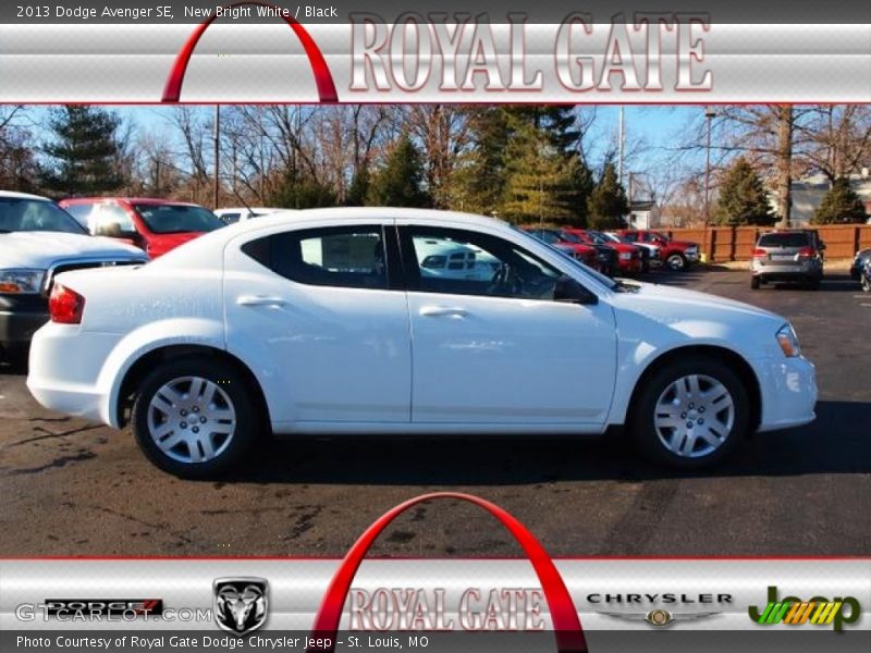 New Bright White / Black 2013 Dodge Avenger SE