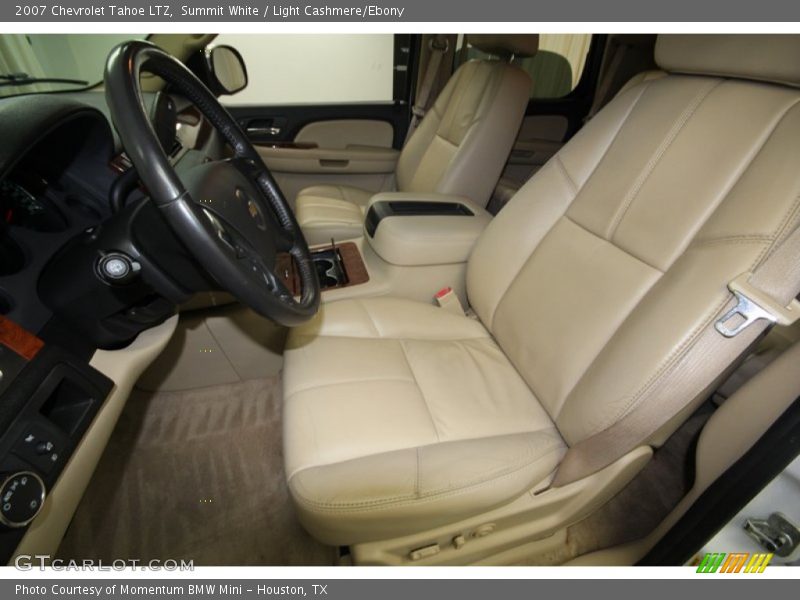 Summit White / Light Cashmere/Ebony 2007 Chevrolet Tahoe LTZ